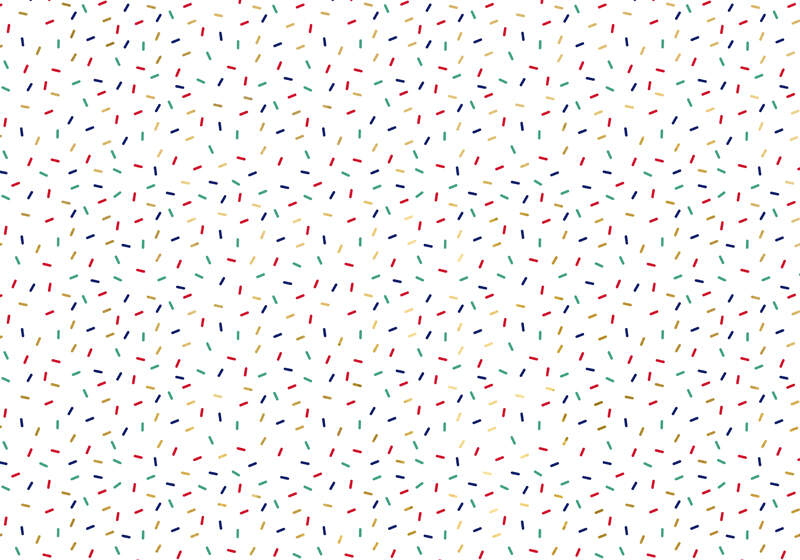 Papier do pakowania prezentów PartyDeco 70x220 cm posypka