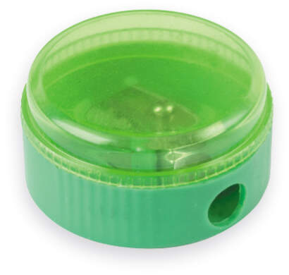 Temperówka Taurus 1 otwór z pojemnikiem mix kolorów