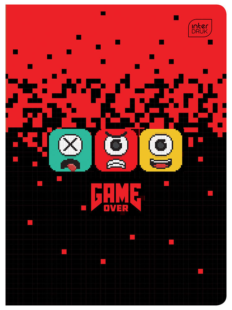 Zeszyt Interdruk A5/16 kartek 70g kratka UV Trend Boys 998