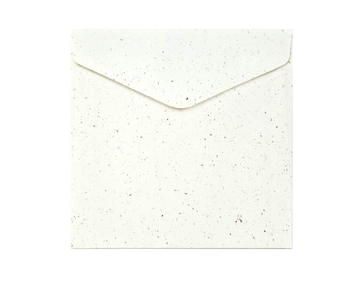 Koperta ozdobna Argo kwadrat 16x16cm Terrazzo biała 120g 10 sztuk