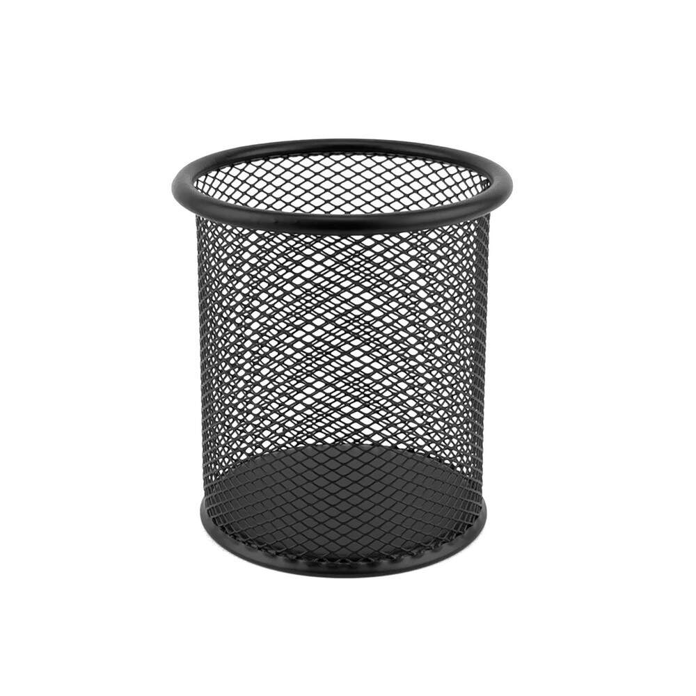 Pojemnik na długopisy Leviatan okrągły siatka czarny